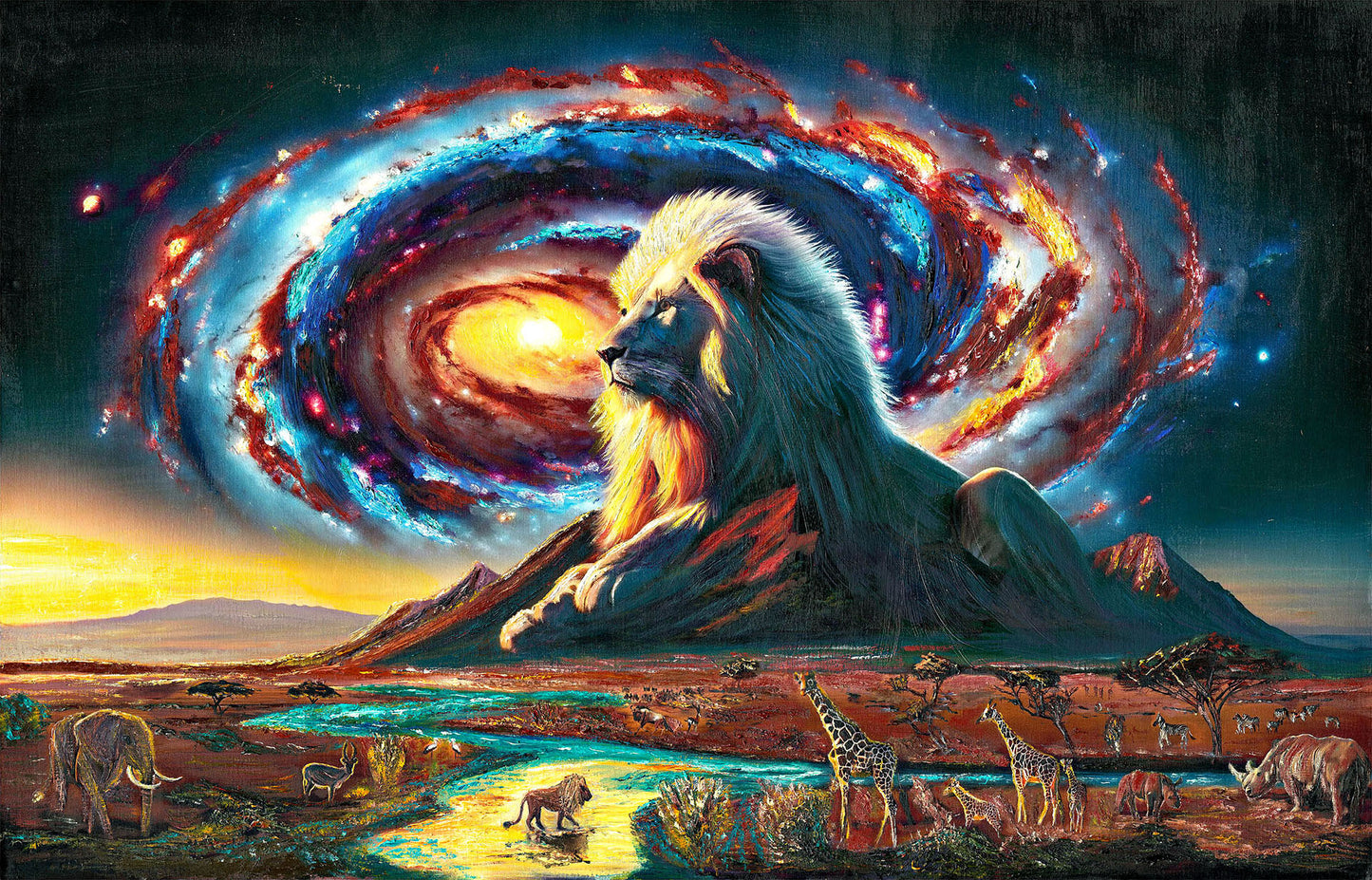 ALPHA LEONIS" by Uli Jon Roth 2024 - fine Art print on canvas
