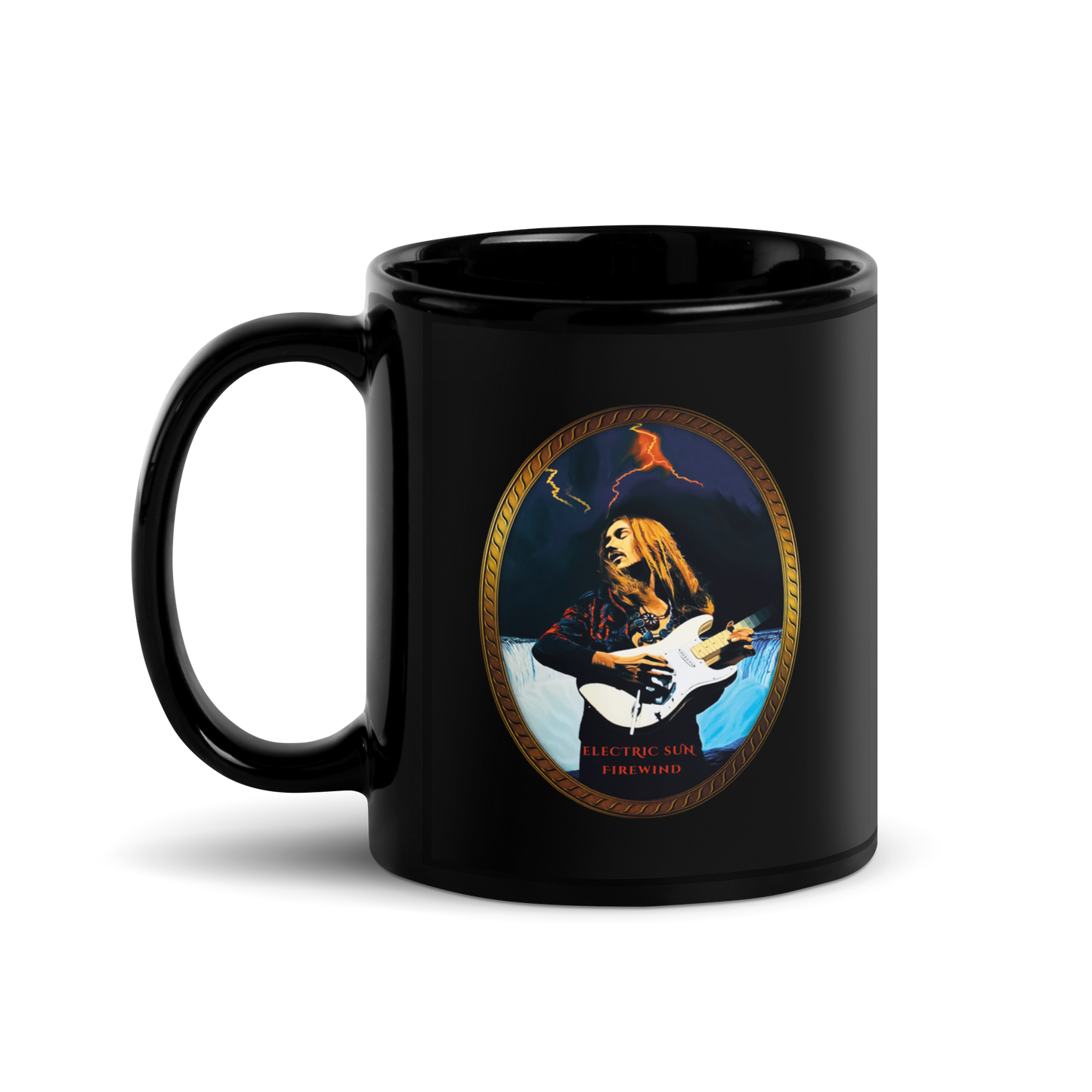 Black Glossy Mug Firewind