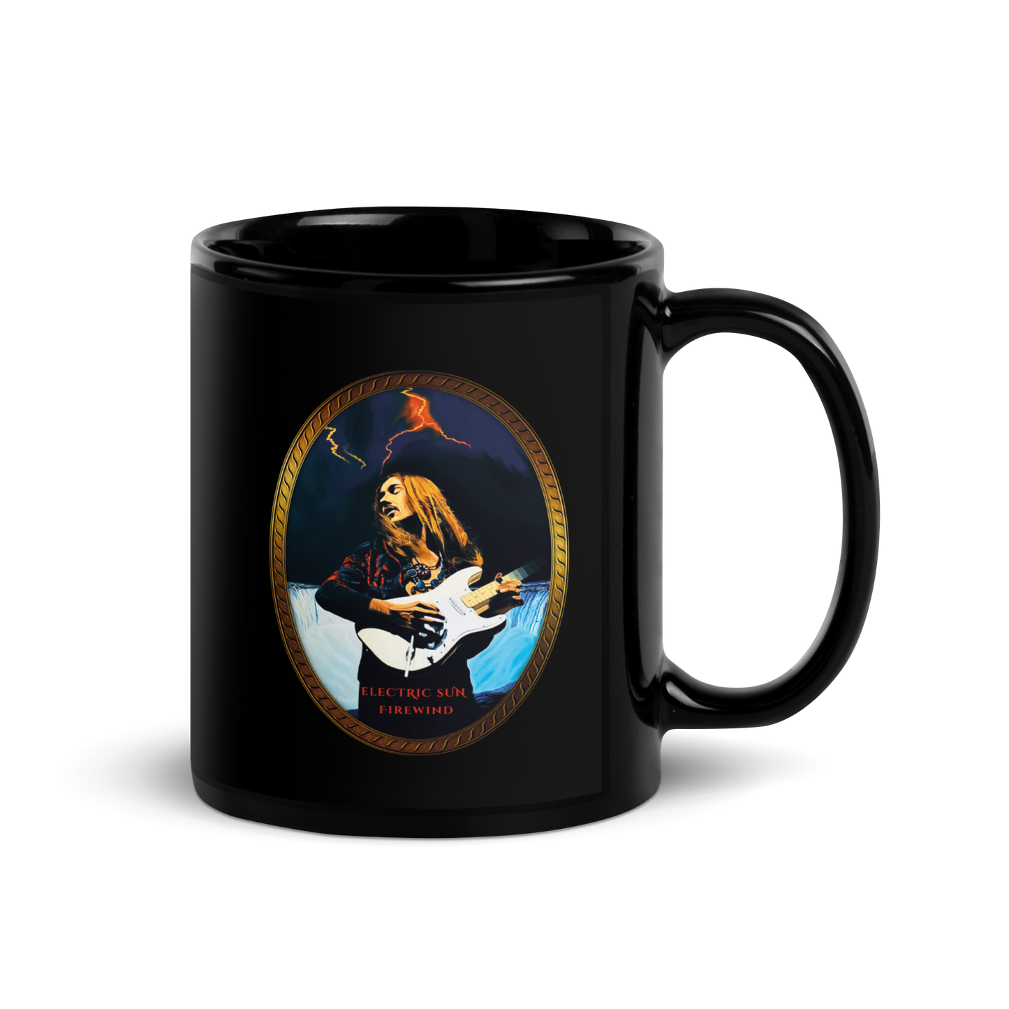 Black Glossy Mug Firewind
