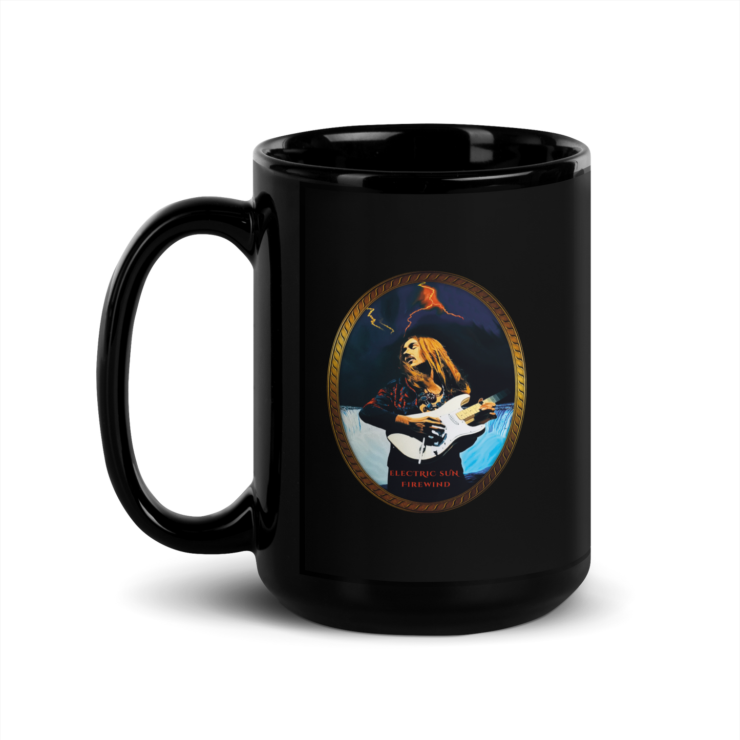 Black Glossy Mug Firewind
