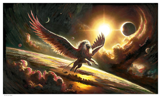 "LION WINGS" by Uli Jon Roth 2024 - fine Art print on canvas