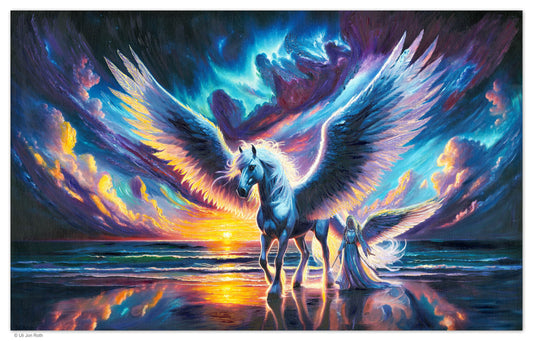"PEGASUS DAWN" by Uli Jon Roth 2025 - fine Art print on canvas
