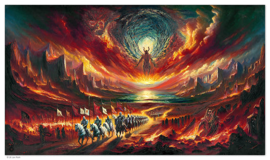 "THE ROAD TO ARMAGEDDON" by Uli Jon Roth - fine Art print on canvas